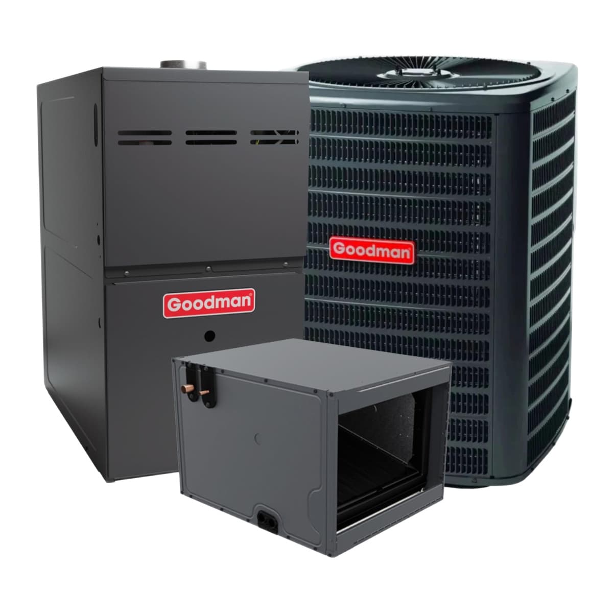 80% AFUE Gas Furnace | Goodman Single-Stage, Upflow/Horizontal, Multi-Speed ECM | GR9S800603BX
