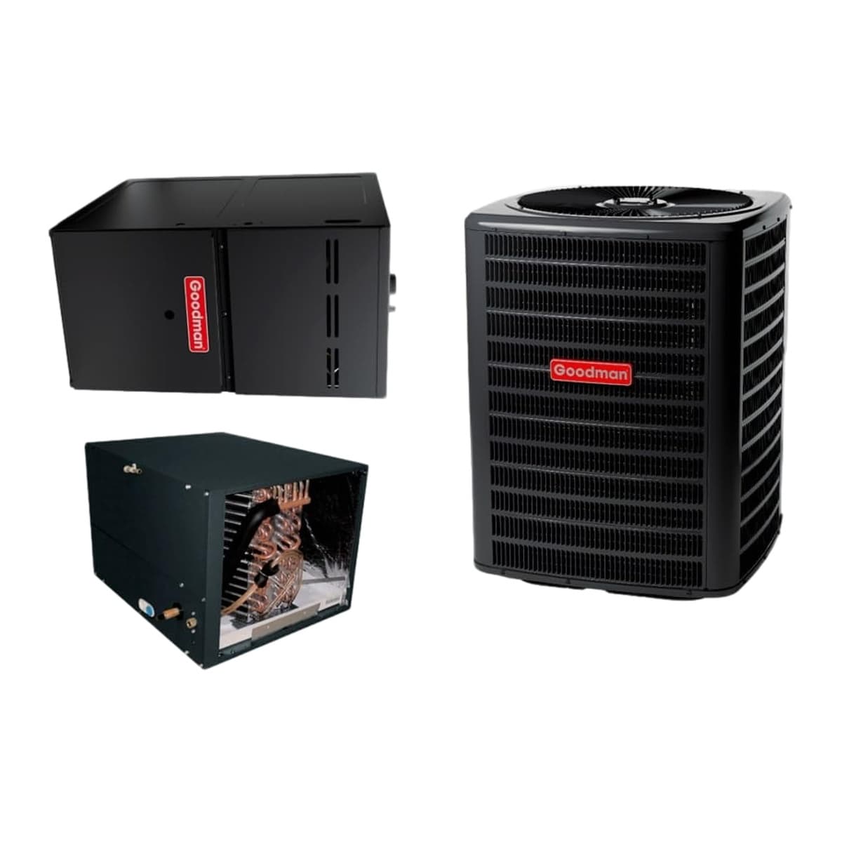 80% AFUE Gas Furnace | Goodman Single-Stage, Upflow/Horizontal, Multi-Speed ECM | GR9S800804BX