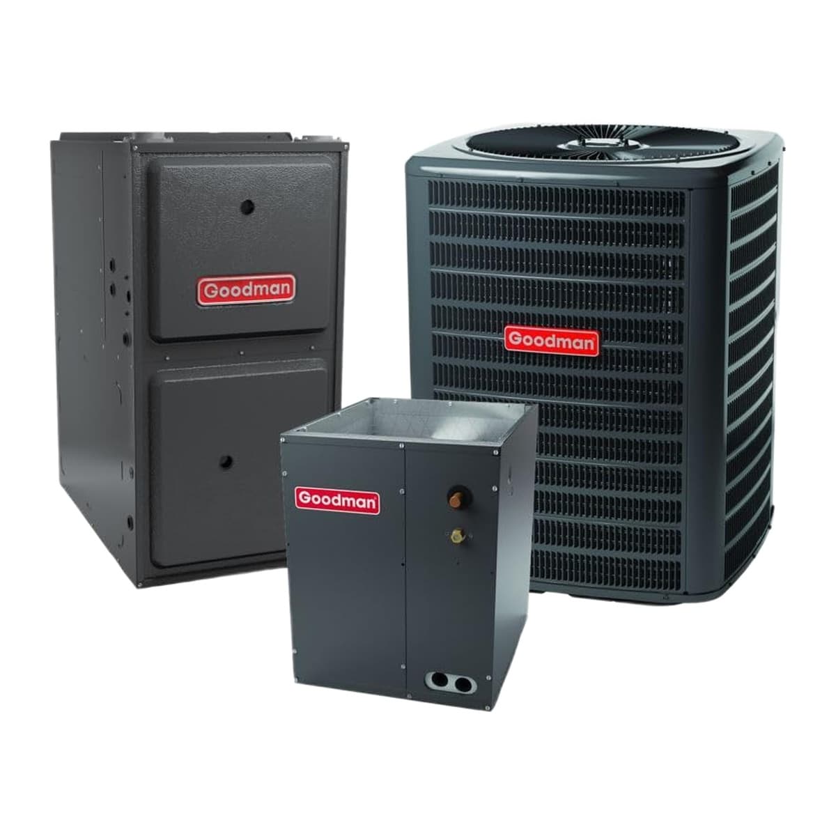 96% AFUE Gas Furnace | Goodman Single-Stage, Upflow/Horizontal, Multi-Speed ECM | GR9S921205DN