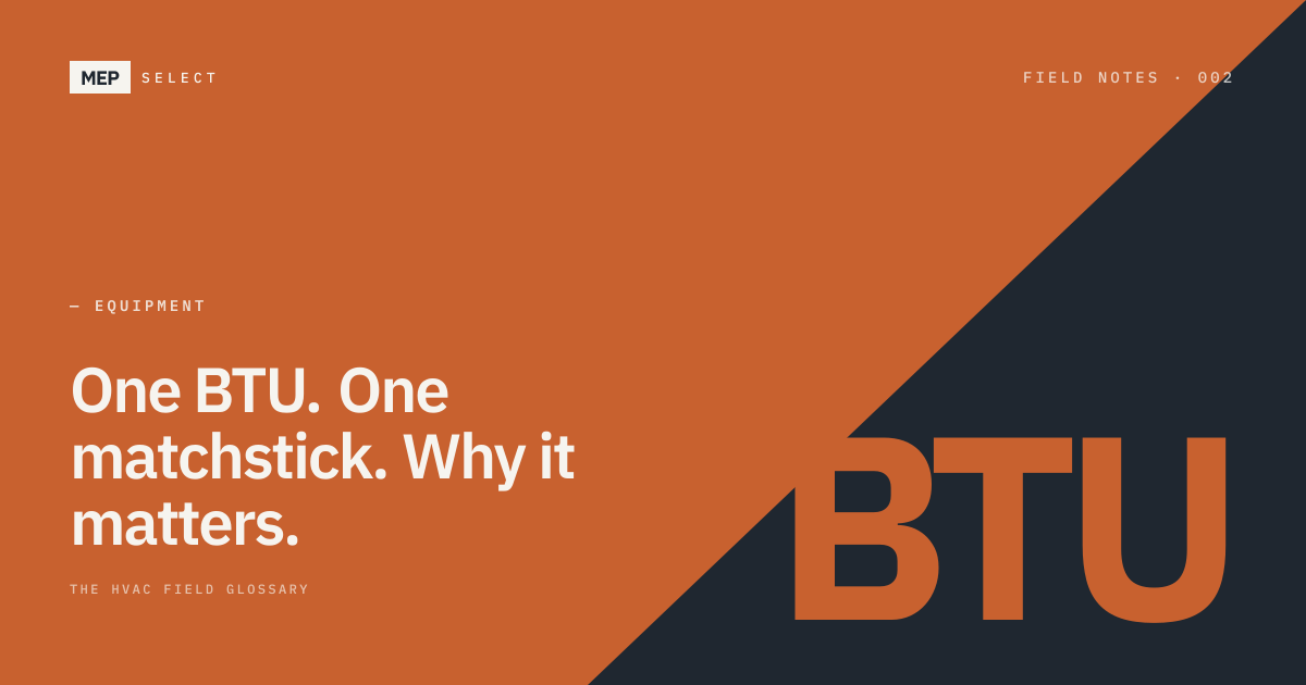 BTU, Explained: What One British Thermal Unit Actually Does | MEPSelect